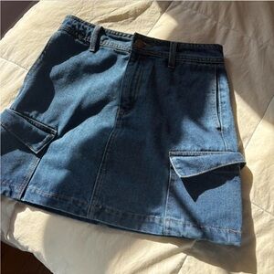 Blue Jean Mini Skirt